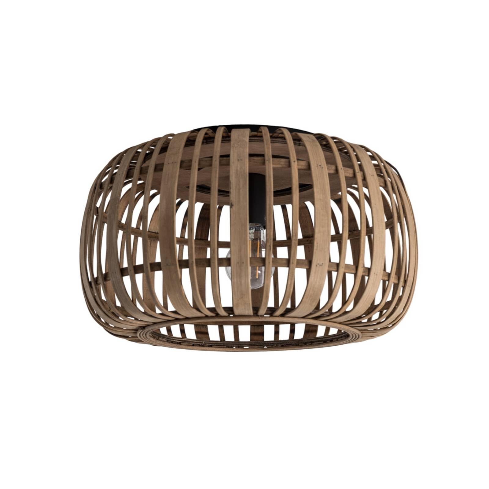 Lindby Deckenlampe Canyana (Landhaus, Vintage Rustikal) aus Holz (1 flammig E27) - Deckenleuchte Lampe Wohnzimmerleuchte