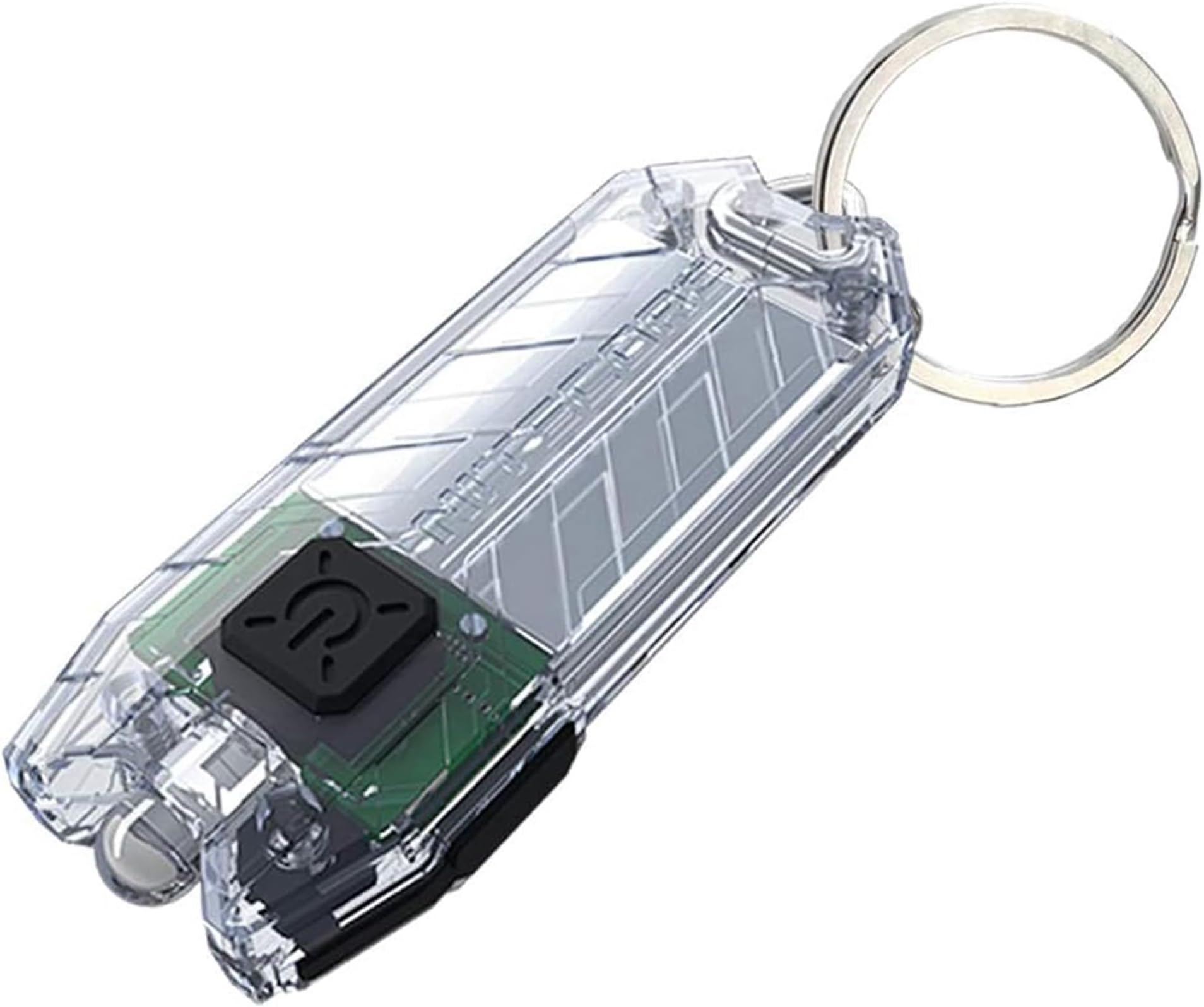 Nitecore Tube V2.0 Keychain Flashlight, 55 Lumen USB Rechargeable Ultra Lightweight Compact (Transparent)
