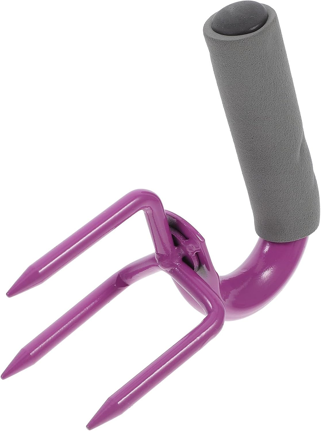 DOITOOL Manual Garden Tiller Claw Cultivator for Soil Aeration with Soil Loosener Hand Fork, Small Yard Tool for Lawn Loosening and Garden Supply, with Storage Box