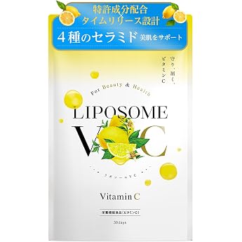 Liposome VC Liposome, Vitamin C, High Formulation, High Concentration, Made in Japan, 30 Day Supply