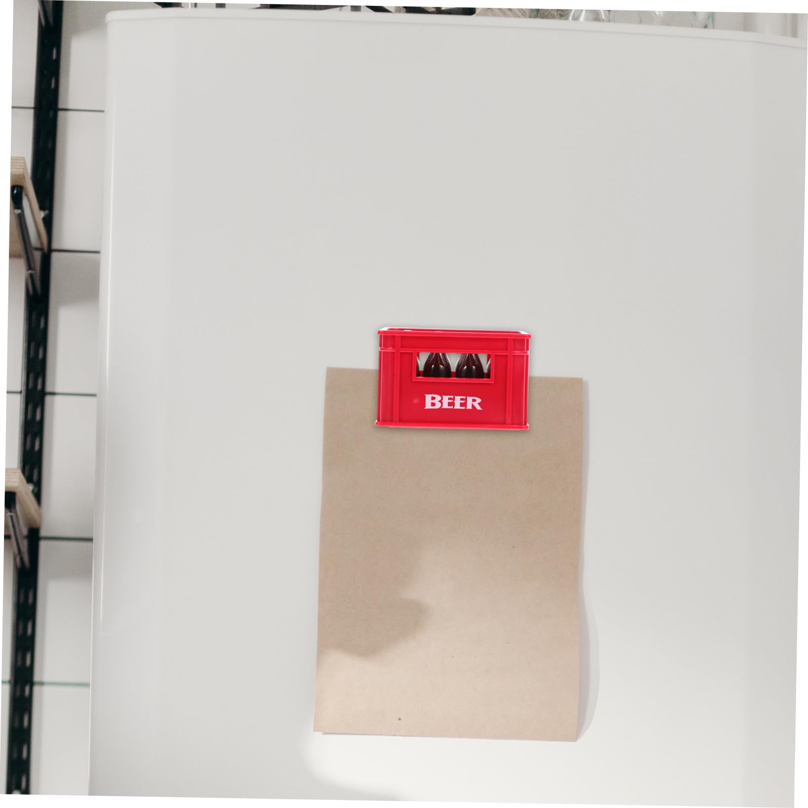 OUNONA 10 Stk magnetischer Flaschenöffner Korkenzieher cooler Flaschenöffner Getränkeöffner Magnete bier magnette Barkeeper für die Wand rot