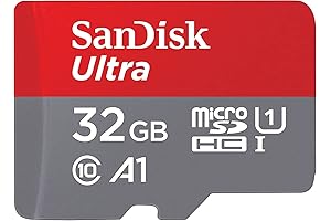SanDisk 32GB Ultra microSDHC UHS-I Memory Card With Adapter - 120MB/s, C10,...