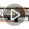 Image of JD FRESH Dish Drying Rack with Drainer Tray | Steel Bartan Stand for Kitchen | Anti-Rust, Smart Drain Outlet | Detachable Cutlery Holder | Countertop Utensils Organizer | Black (42x32x13 CM)
