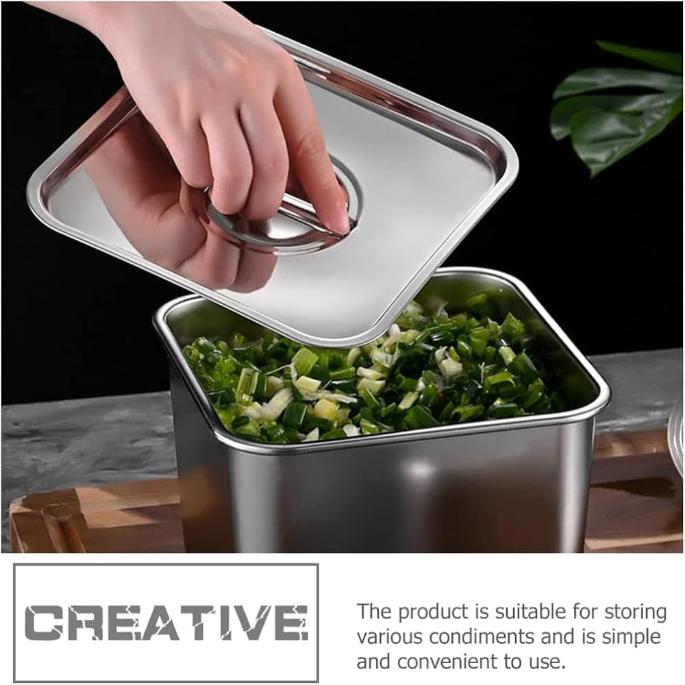 Amazon｜四角い調味料箱 ステンレス 調味料入れ 調味料入れ 鍋