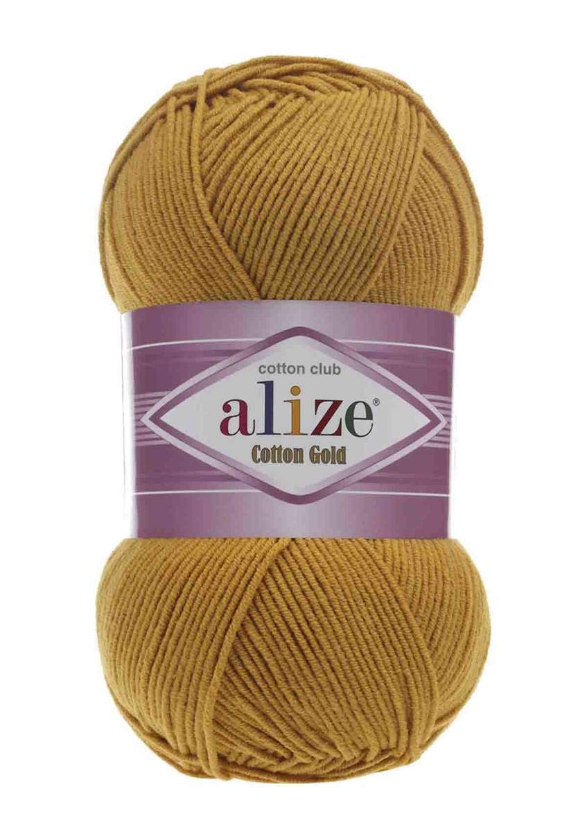 Alize Cotton Gold Hand Knitting Yarn (Mustard No. 2)