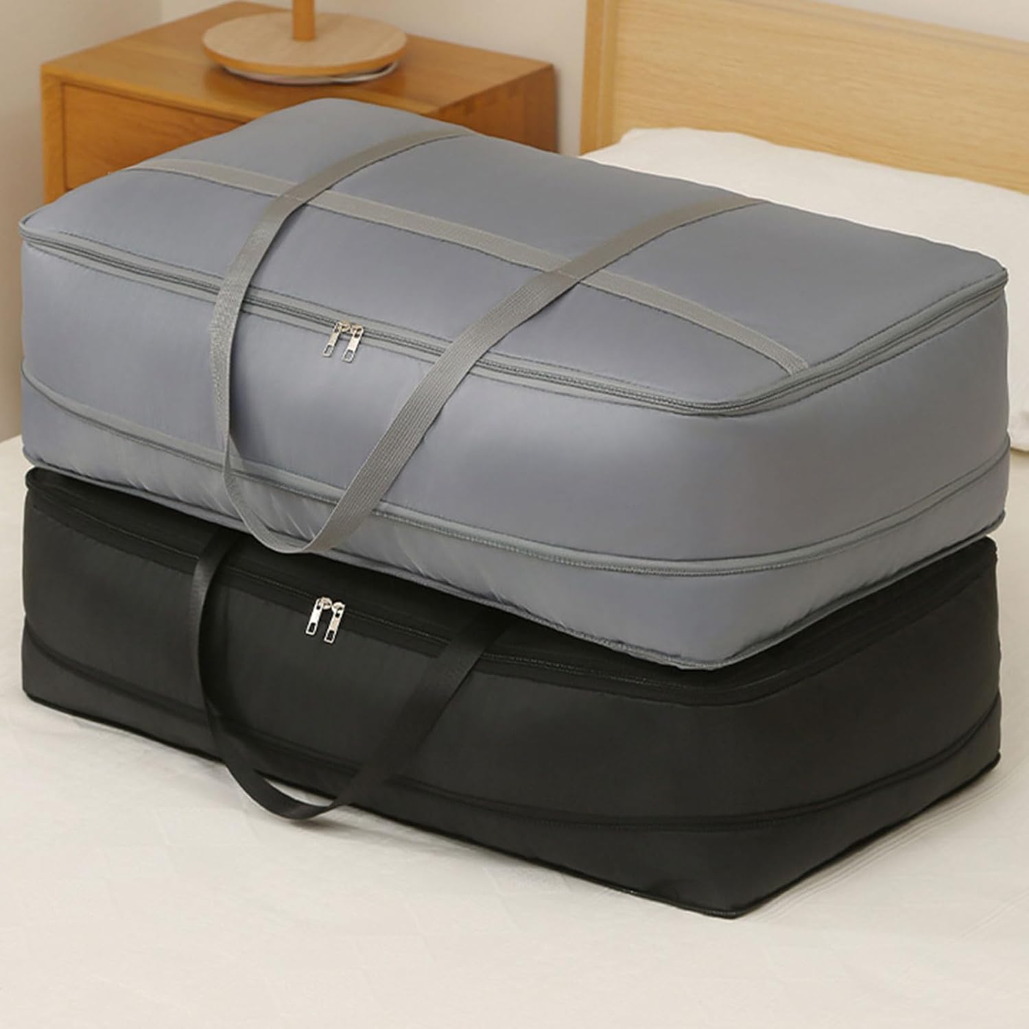 Compact Foldable Compression Storage for Quilts Blankets Featuring Carry Handle, Perfect for Home Adventure Large Capacity Bag