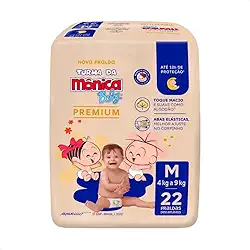 Turma da Mônica Baby Premium Jumbo M 22 Unidades