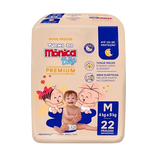 Fralda Turma da Mônica Baby Premium