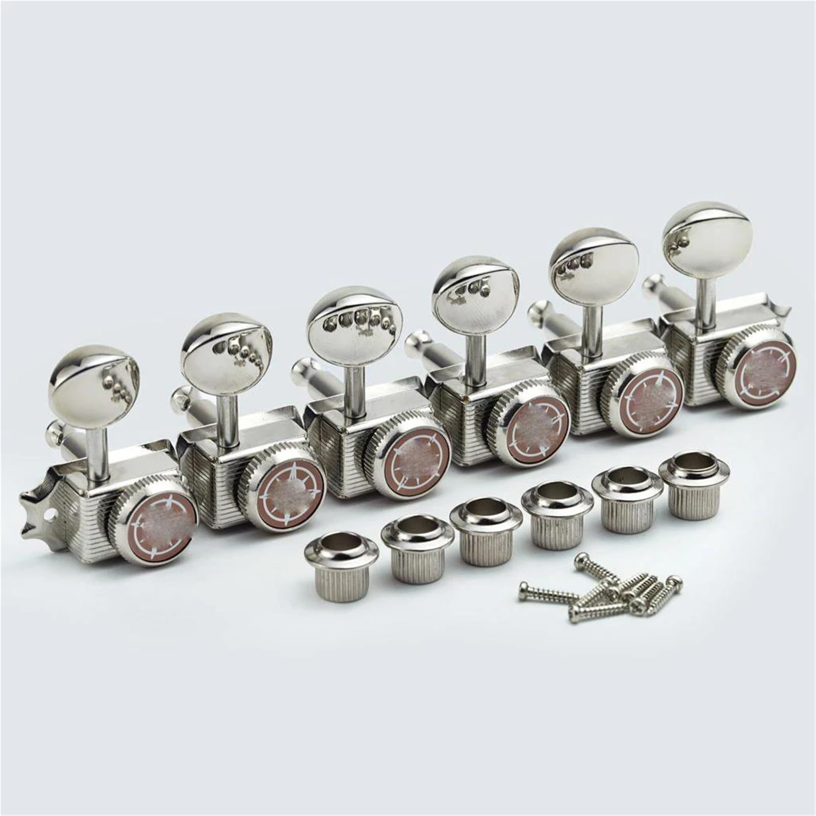 Gitarrenwirbel Set Mit 6 Verriegelbaren Gitarren-Mechaniken (Mechaniken) Für ST/TL-Gitarren(Nickel)