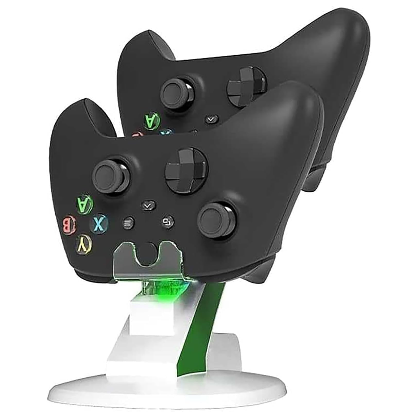 Base de carga de controlador doble, soporte de carga rápida para controladores de juegos, solución de almacenamiento eficiente para varios modelos de consola, accesorio práctico y duradero