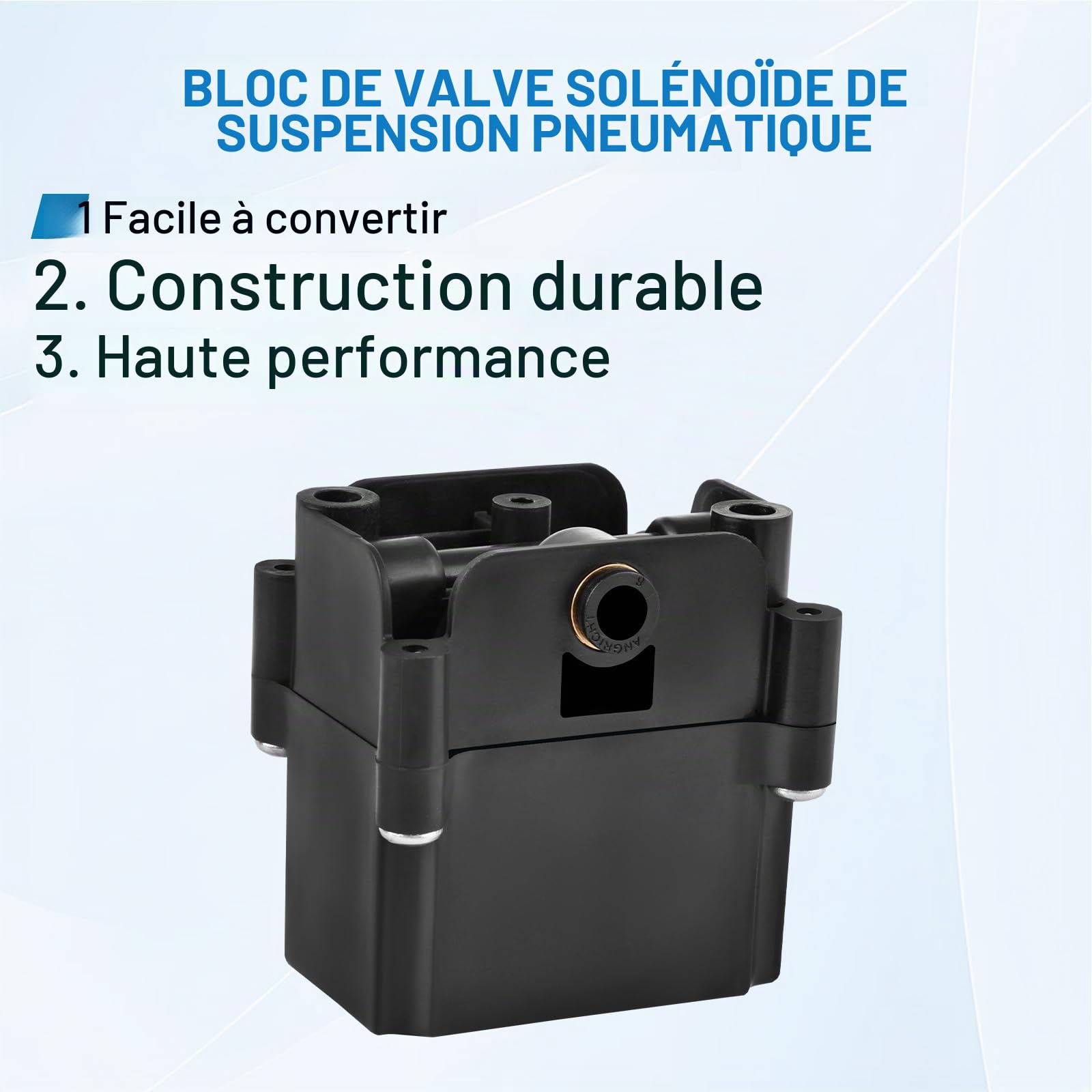 Bloc de soupape de suspension pneumatique compatible avec 5 GT F07, 5 Touring F11, série 7 F01 F02 F04, remplacement de soupape de compresseur de suspension pneumatique pour 4722555610
