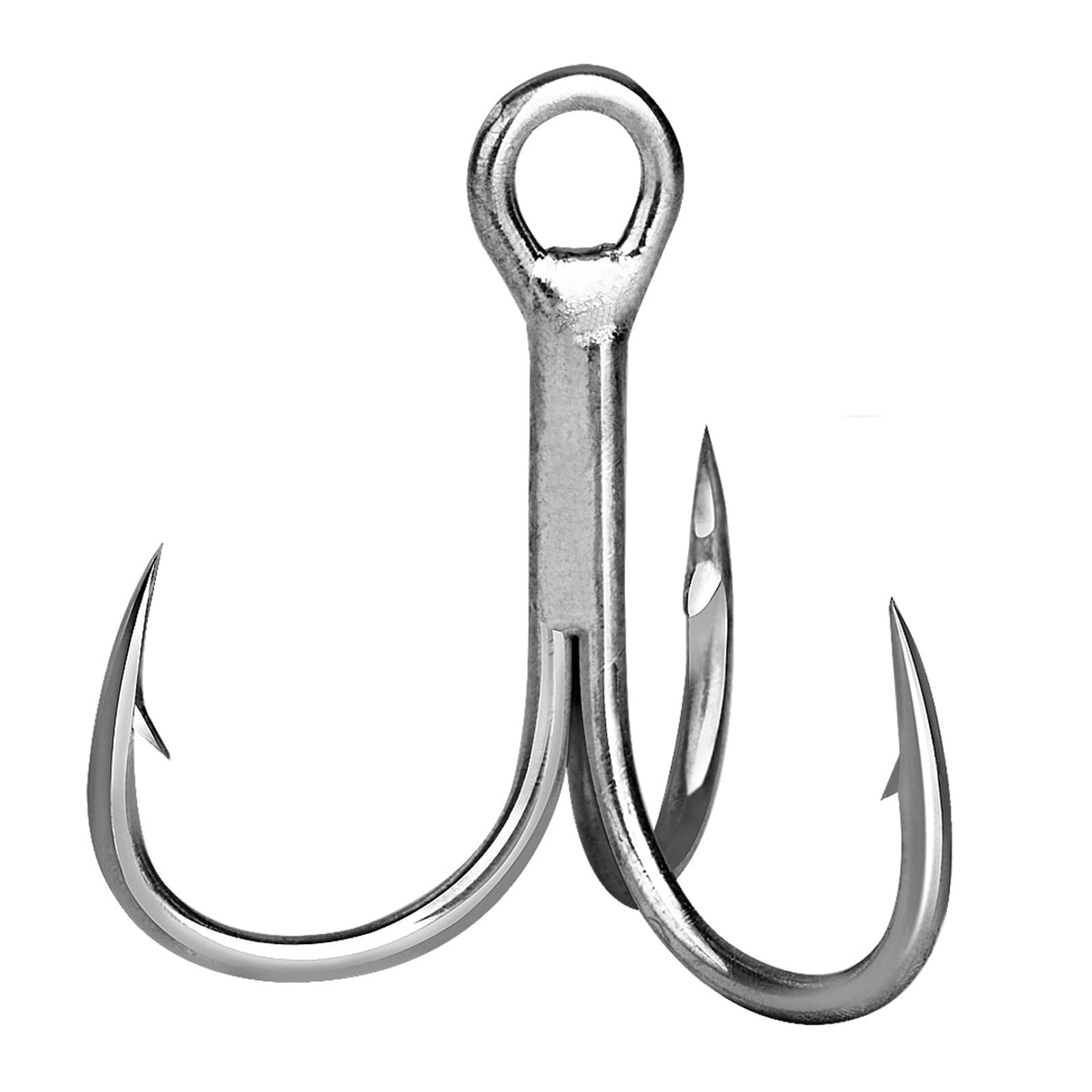 Hameçons de pêche triples, leurres durs de Remplacement, for pêche en Eau salée, Crankbaits, Spinners, Truite, Thon, Saumon, 25 à 100 pièces(Szie2 Gap-10.61mm,100 Pcs)