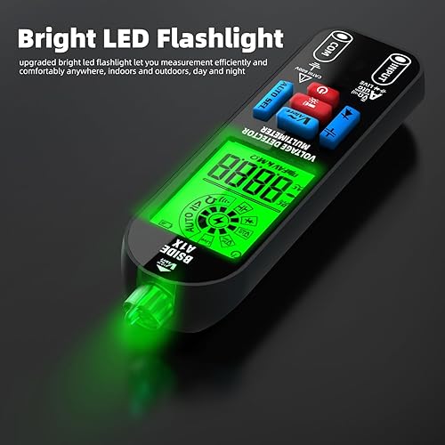 Vista 13 de BSIDE Multímetro digital recargable Probador de amplificador eléctrico LCD de color 6000 cuentas Voltímetro inteligente automático VFC Diodo de A2X