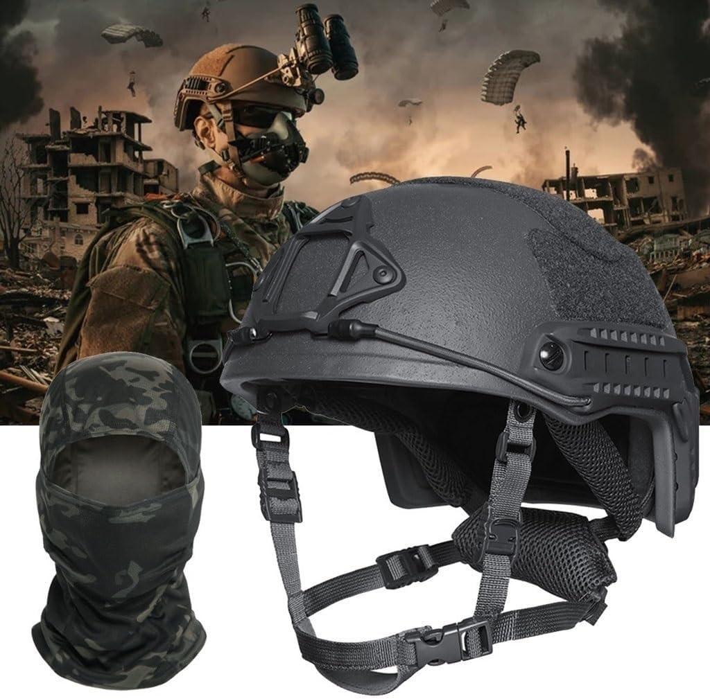 NIJ 3A Tactical Helmet, PE Material, 55-62cm Head Size, 1.5kg Lightweight For Outdoor Hunting, Adjustable & Comfortable