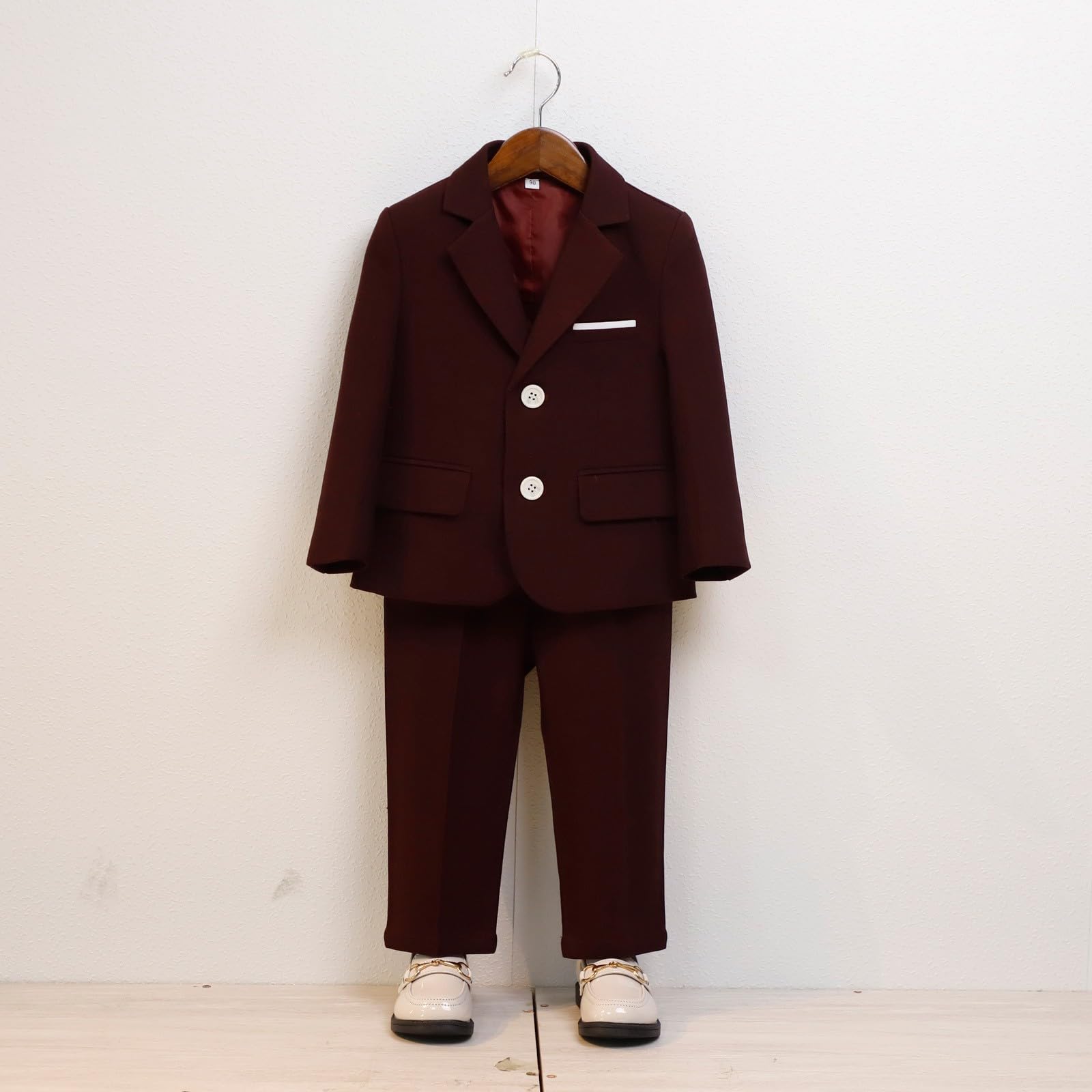 Elegante vestito formale a quattro pezzi per autunno inverno con giacca gilet cravatta e pantaloni per bambini 4-12 anni sofisticato abbigliamento da performance per feste