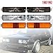 Work Light 1 Pair Front Turn Signal Bumper Indicator Light Fog Corner Lamp with Harness for VW for Golf 2 MK2 for Jetta 2 MK2 1980-1990 1991 1992 Fog Light(White-1Pair)