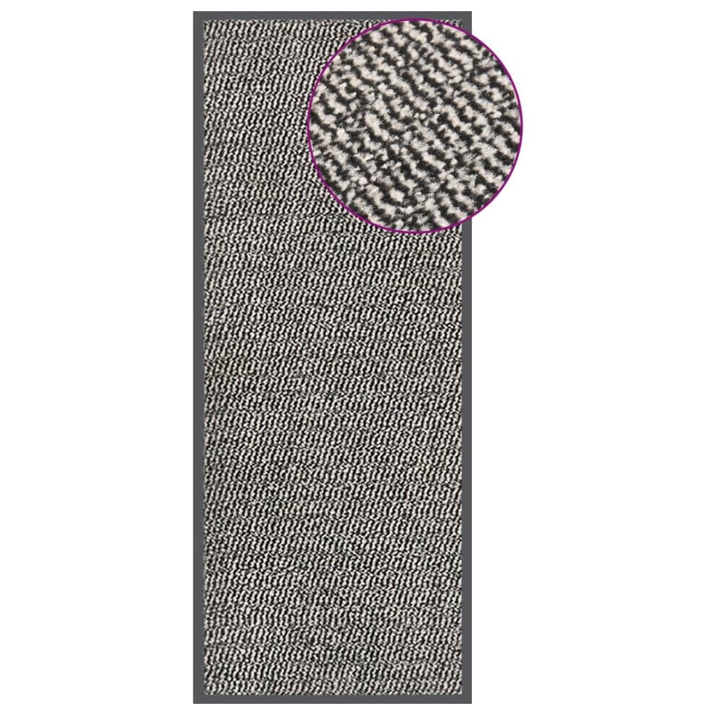Zerbino trapuntato 60 x 150 cm, marrone chiaro, in robusto polipropilene con retro in gomma, per ingresso, corridoio, balcone e terrazze coperte