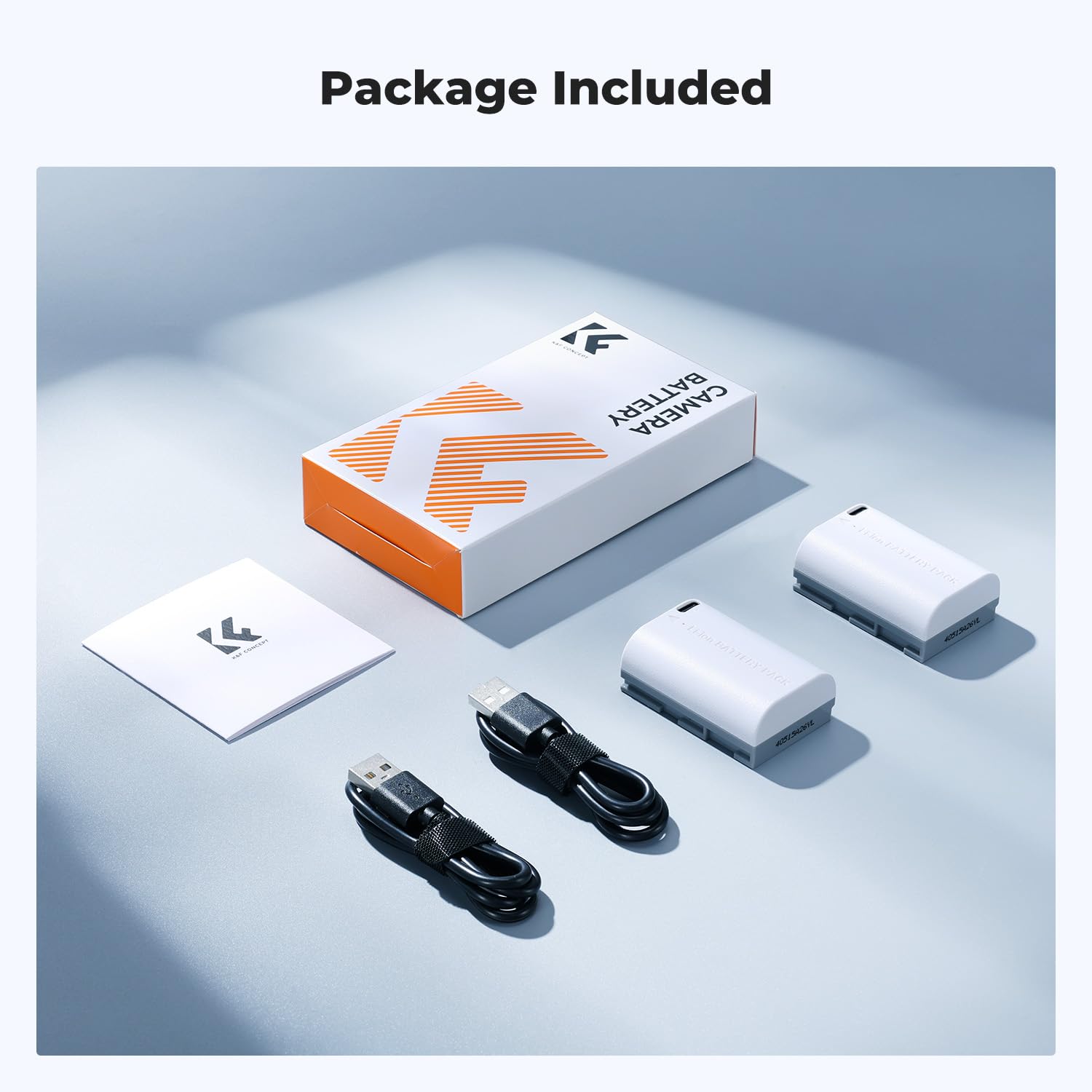 K&F CONCEPT 2-Pack Baterías LP-E6P 2520mAh Ion de Litio con USB-C, Compatibles con Canon R5 Mark II/R6 Mark III/II/R7/R6/R5/5D/6D/7D y más