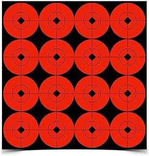 Birchwood Casey Target Spots Orange Bright High-Contrast Self-Adhesive Bull's Eyes Paper Shooting Targets