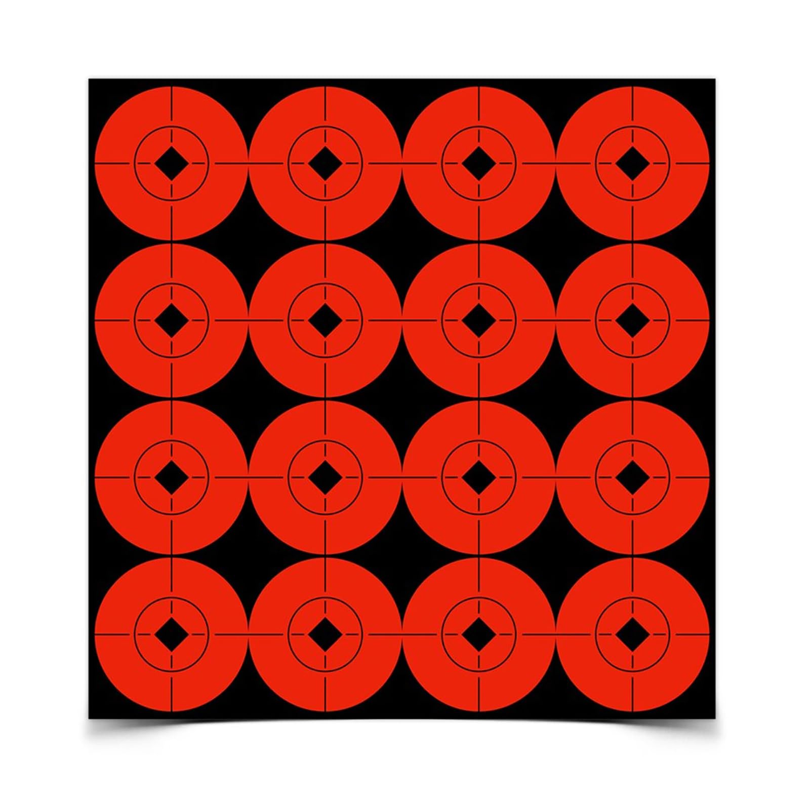 Birchwood Casey Target Spots Orange Bright High-Contrast Self-Adhesive Bull's Eyes Paper Shooting Targets