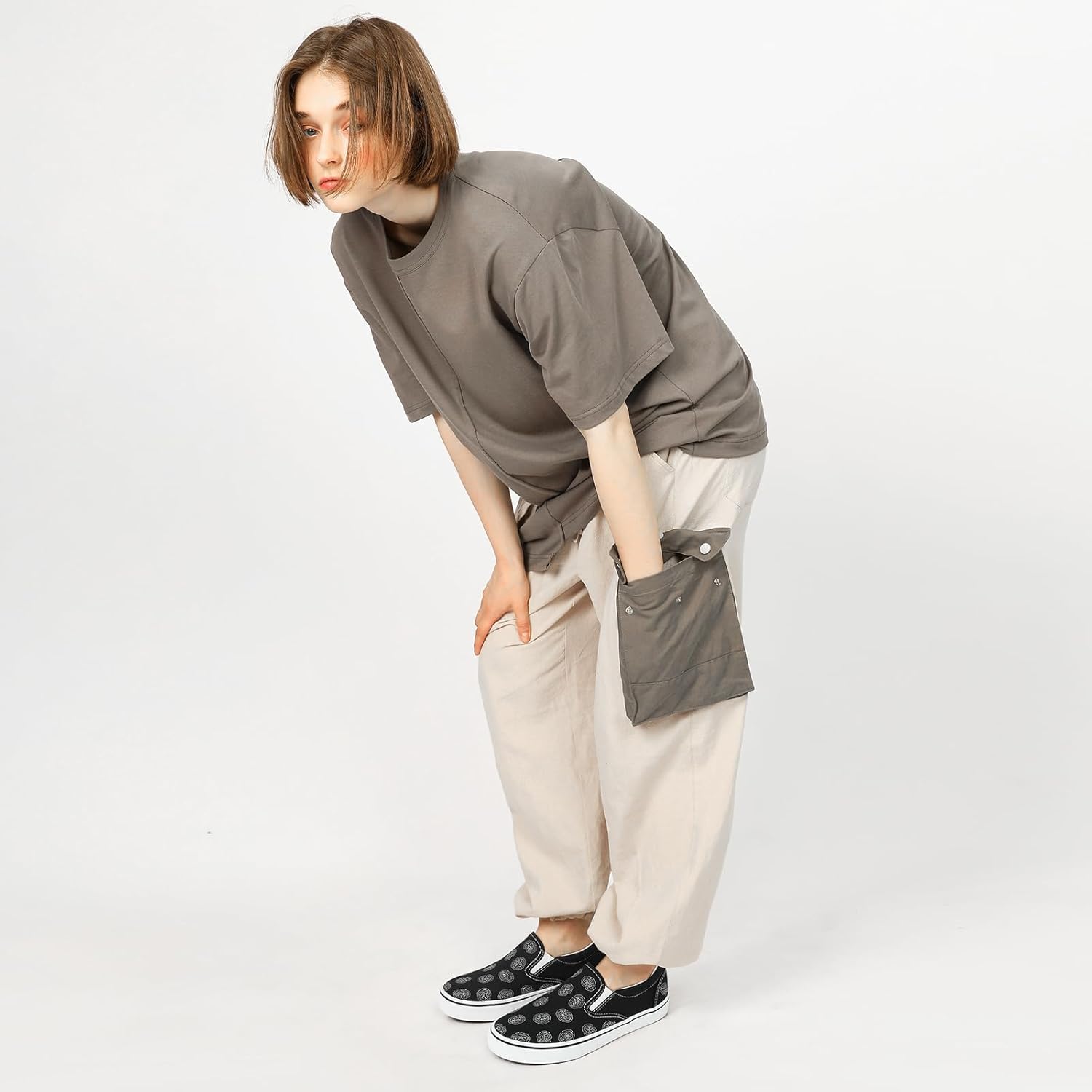 Women's Slip on Shoes Canvas Sneakers Loafers Non Slip Shoes Low Top Casual Shoes - Image 2