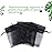 HRX Package Black Organza Bags 3x4 inch 100pcs, Mesh Candy Bags Jewelry Gift Pouches Drawstring Empty Sachet for Halloween Present Giveaways