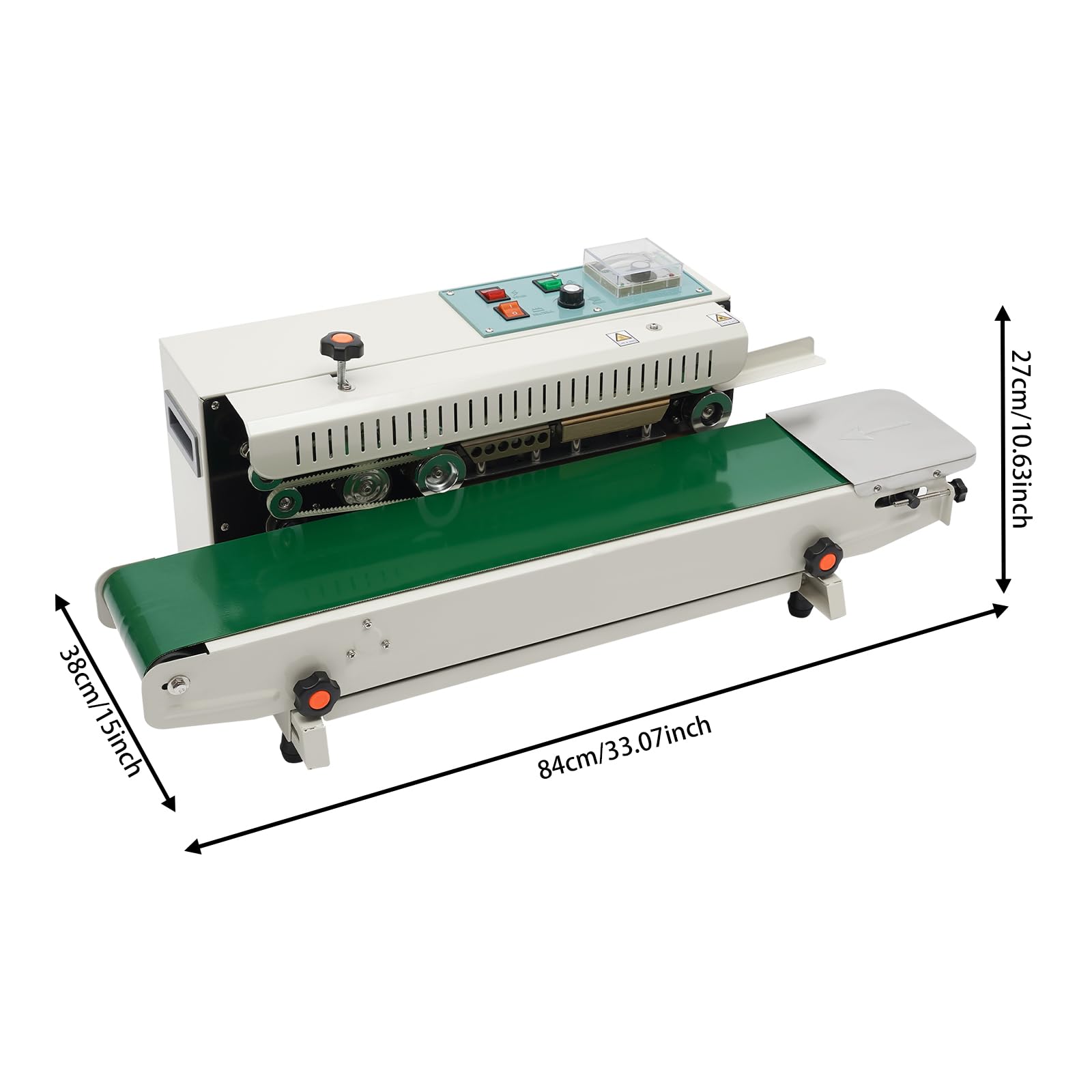 Sigillatrice automatica, FR-900, sigillatrice continua 0-300 ℃, per sacchetti di alluminio spessi 0,02-0,8 mm, sacchetti di plastica, sacchetti di carta kraft