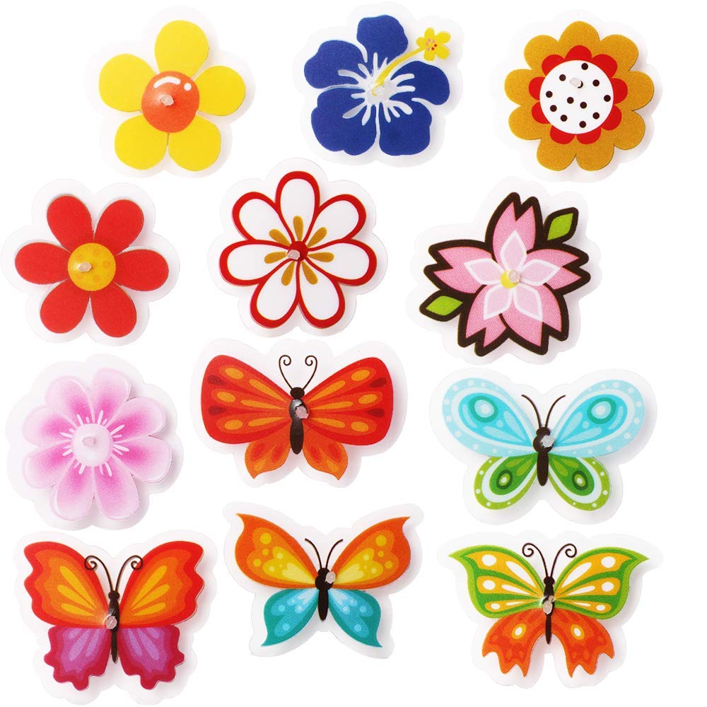 Bike Spoke Decorations - Flowers & Butterflies -6 Bike Spoke Decorations - Flowers & Butterflies -6