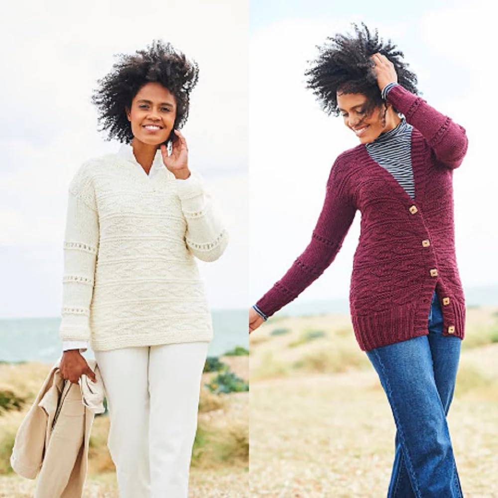 Stylecraft Multicolor 9817 Adult Sweater Cardigan Chunky Knitting Pattern