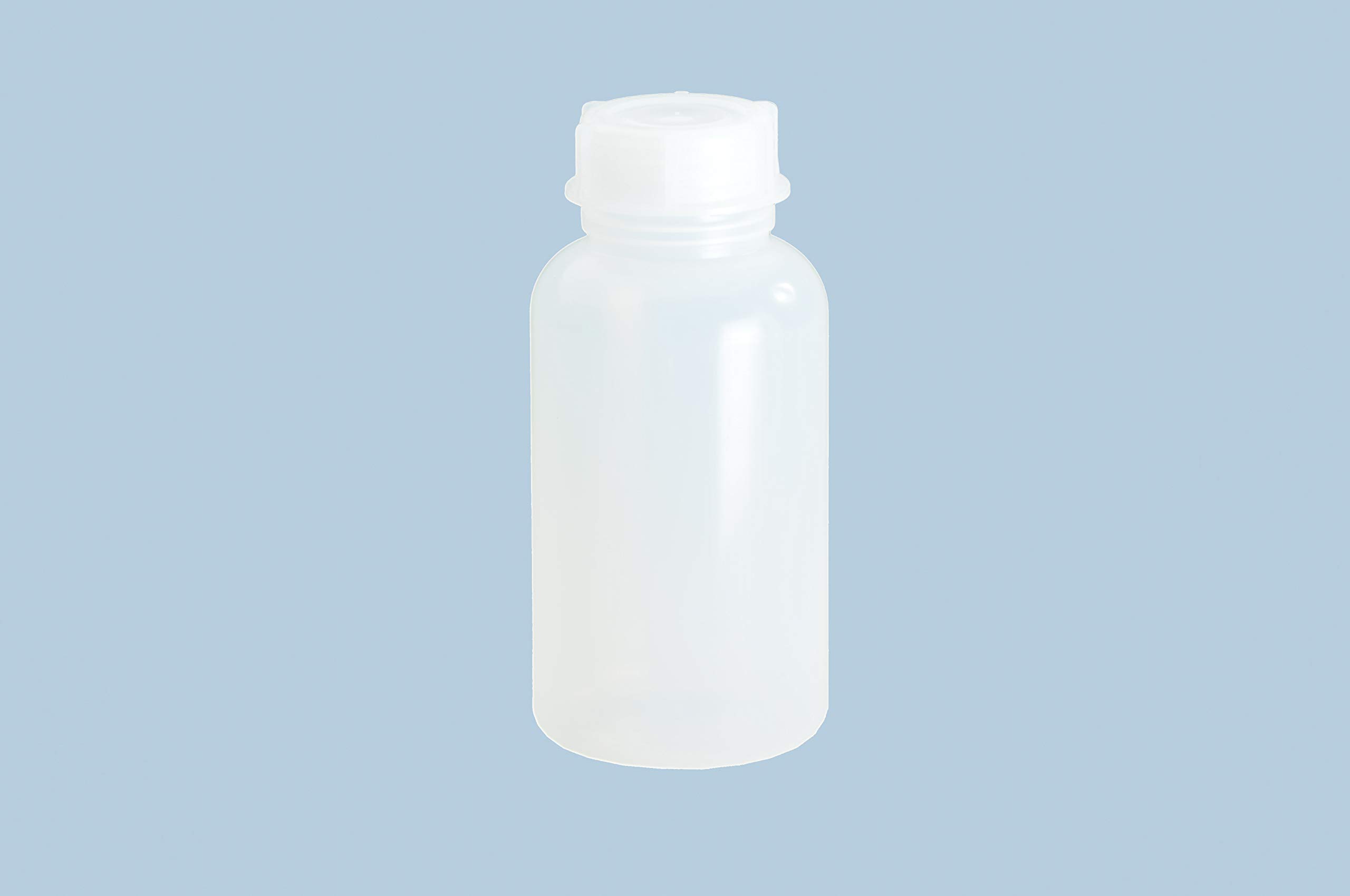 hünersdorff bottiglia a collo largo per il riempimento con tappo a vite in LD-PE 2l (infrangibile e adatto agli alimenti), 1000 ml, trasparente