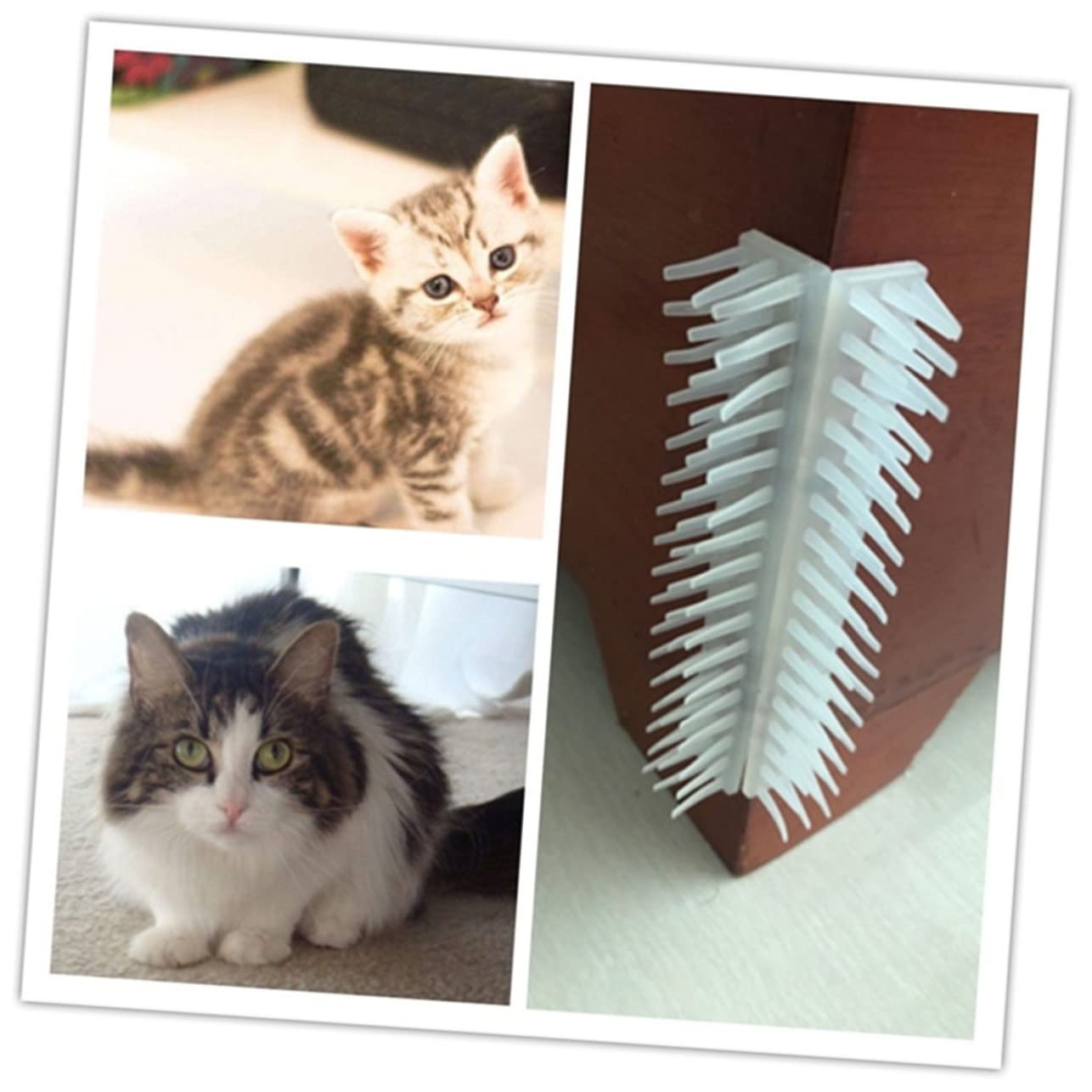 DOITOOL 12pezzi Pettini Massaggianti Per Gatti Spazzola Rimuovi Pelo Angolare Per Animali Domestici Comoda e Facile Da Pulire Per Rimozione Dei Pelucchi e Massaggio Cat Self Care