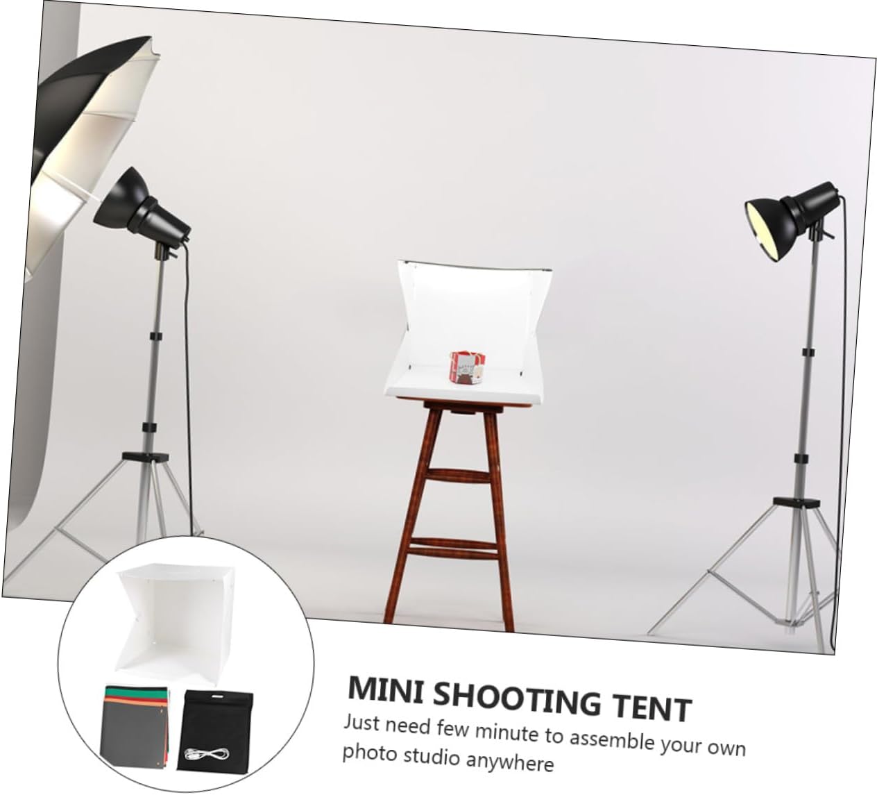 Brightness Mini Photography Lighting Cube Tent Portable Led Photo Backdrops for Item Product Photography