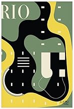 Ebxozp Rio Magazine 1956 Mid Century Tropical Modern Brazil Roberto Burle Marx Bauhaus Canvas Poster Wall Art Prints Room Aesthetic Murals Bedroom And Living Decorations Unframe 12x18inch