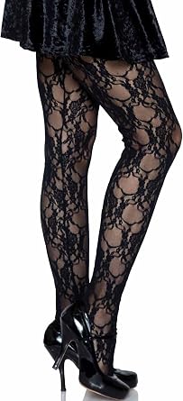 Leg Avenue Women's Spandex Dual Plaid Fishnet Tights