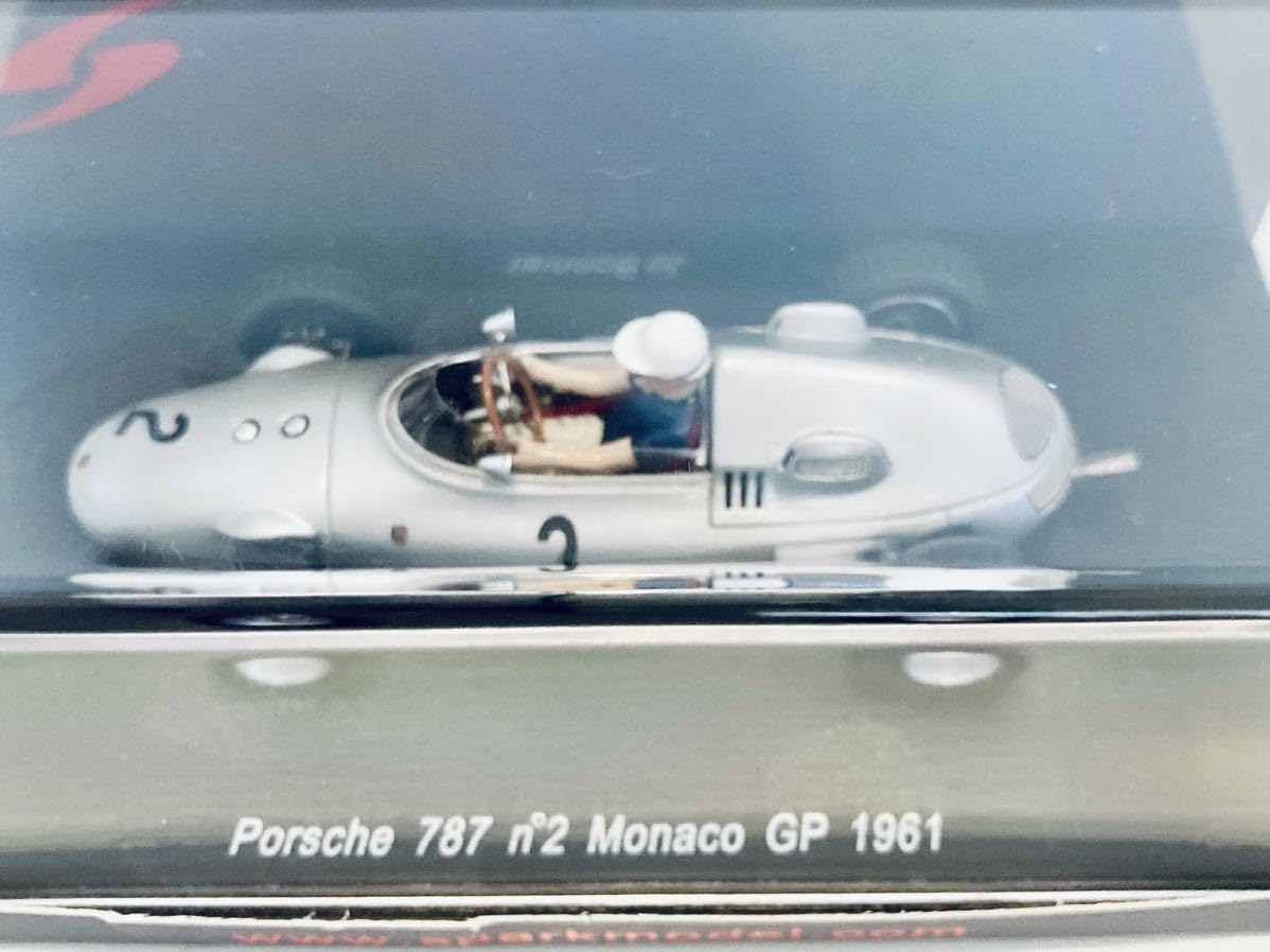 Amazon.co.jp: 1/43 Spark ポルシェ 787#2 Jo.ボニエ Monaco GP 1961