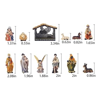 Amazon.co.jp: キリスト降誕セット フィギュア付き デラックス