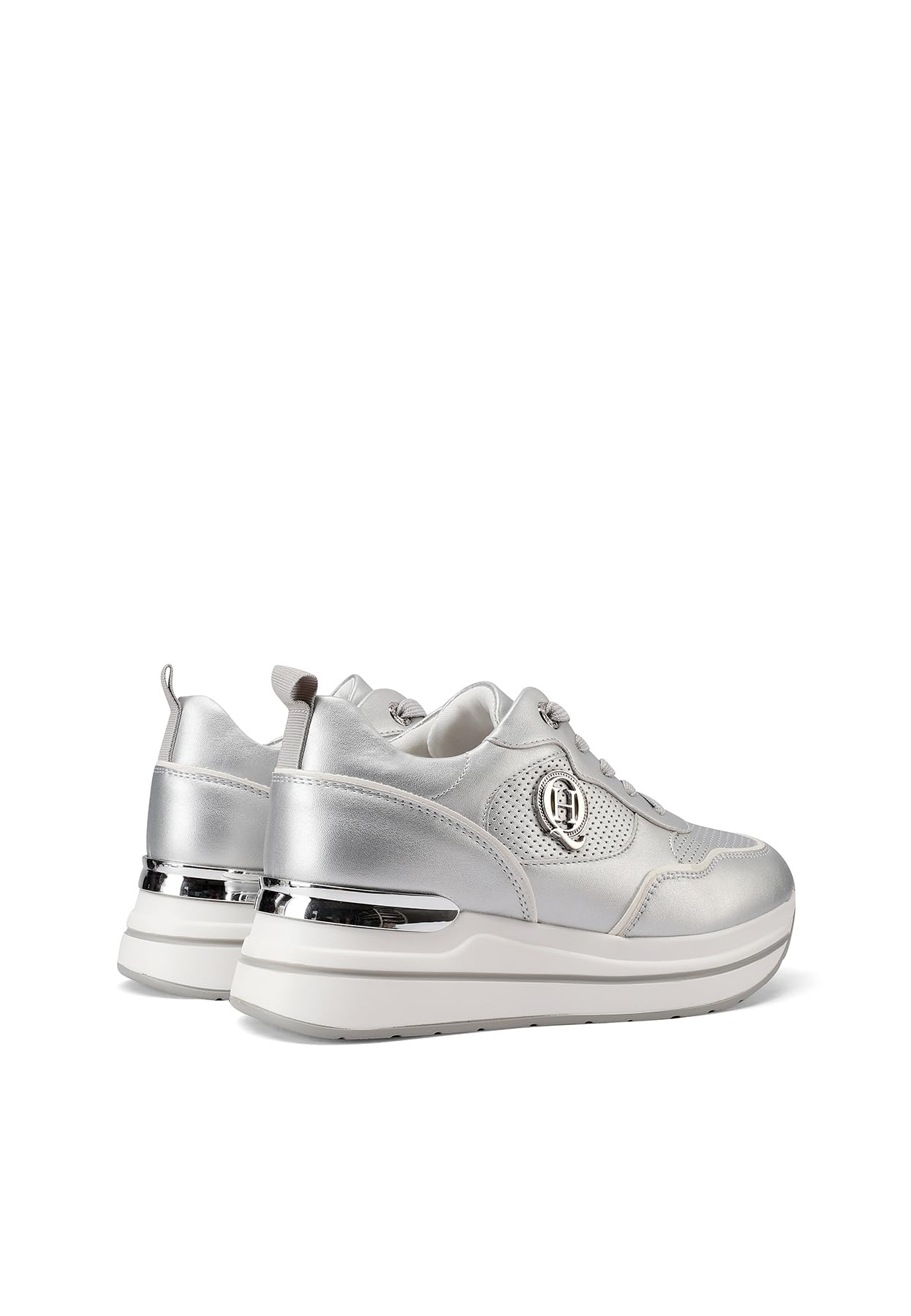 QUEEN HELENA Scarpe da Ginnastica Platform Sneakers con Zeppa Casual Donna X32-17