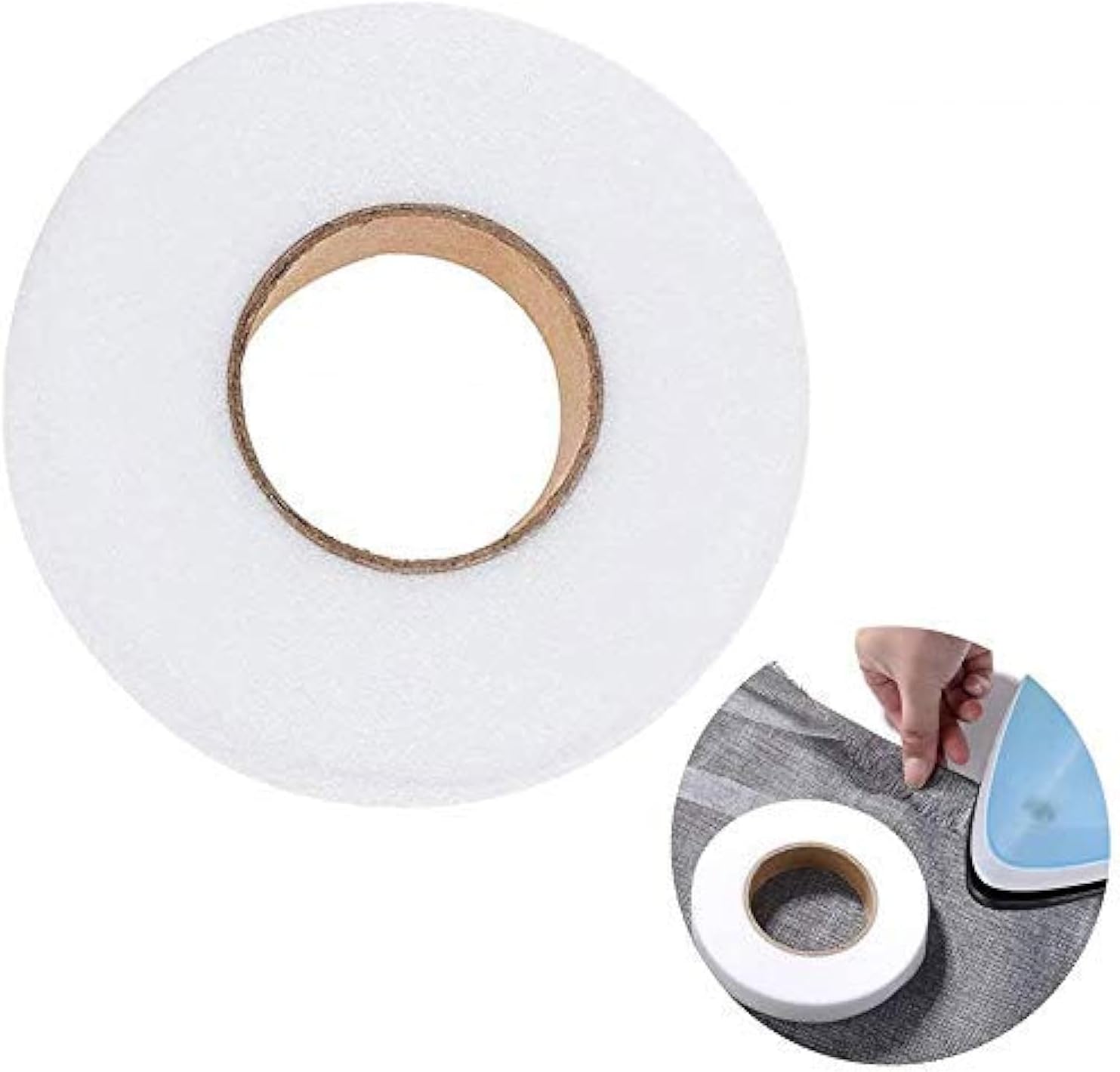 Fabric Fusing Tape Iron on Tape Adhesive Hem Tape Iron-on Hemming Tape for Pants Clothes Jeans(70 Yards,1 Inch)