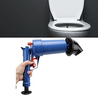 Drain Auger Drain Snake Air Drain Blaster High Speed Airflow High Pressure Toilet Plunger Effort Saving Sink Plunger Gun for Bathroom Kitchen