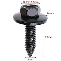 Vista 2 de OAUTOO Surtido de 20 juegos de pernos y tuercas en U M8-1.25