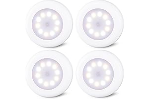 3.1" Dimmable Push Tap Lights, Battery Operated, 3 Color Modes