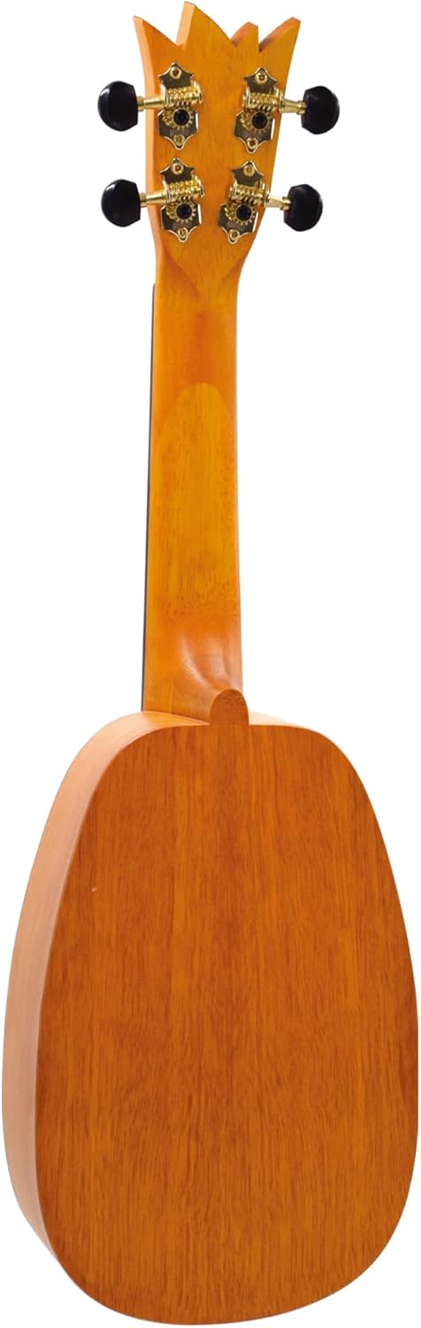 Mahalo ME1-P Artist Elite Series Soprano Ukulele, Pineapple Laser Engraved
