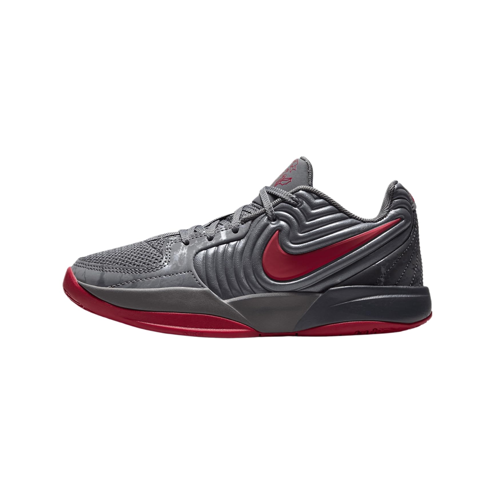 Ja 2 Big Kids' Basketball Shoes (FZ7304-001, Grey/Anthracite/Gym Red) Size 5
