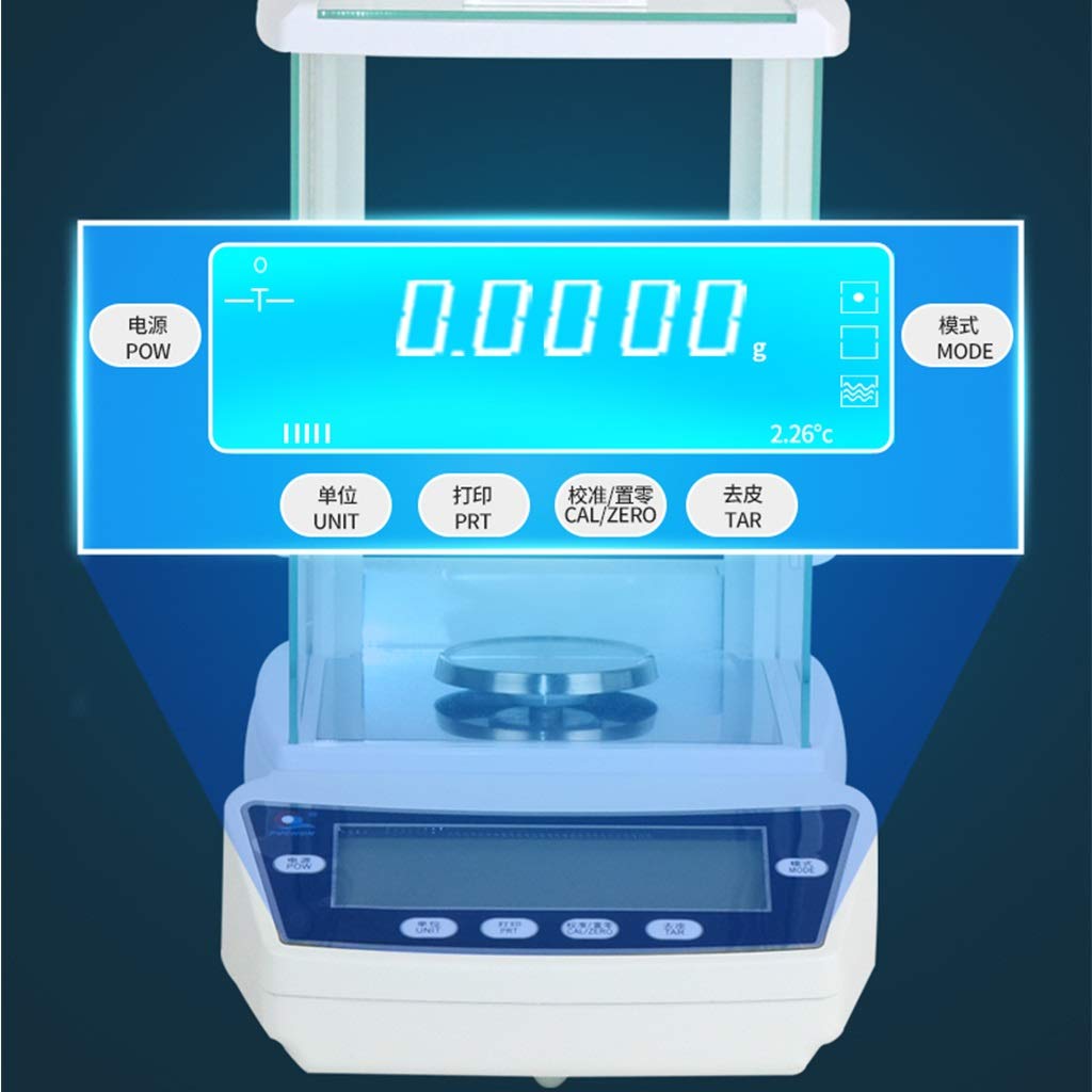 Laboratory Scale 0.0001g Accurate Electronic Balance High Precision Lab with Windshield for Jewelry Store Chemical Plant (160g/0.0001g) ()