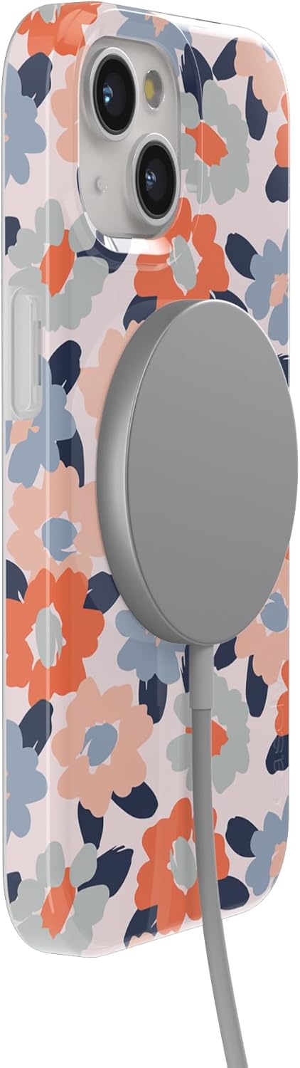 Casely iPhone 15 Plus Case | Field of Flowers | Pastel Floral | Compatible with MagSafe | Classic Ultra Slim Design