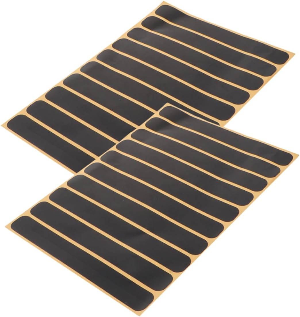 Cabilock 2sheets Motorcycle Reflective Stickers Black Invisible Decals Night Visibility Safety Tape for Easy Installation Strips Sheet