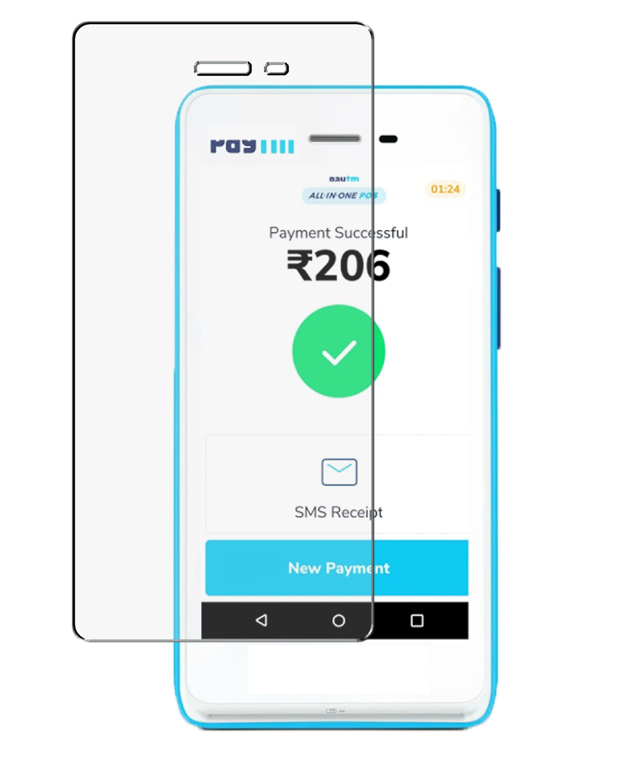 naxton® (Pack of 2 Clear Screen Guard for P a y t m android POS Device With Nano Technology, HD Clarity, Bubble Free Installation, Scratch Free, Unbreakable - Not a Tempered Glass (B0CLB6RRRL) Amazon Price History, Amazon Price Tracker