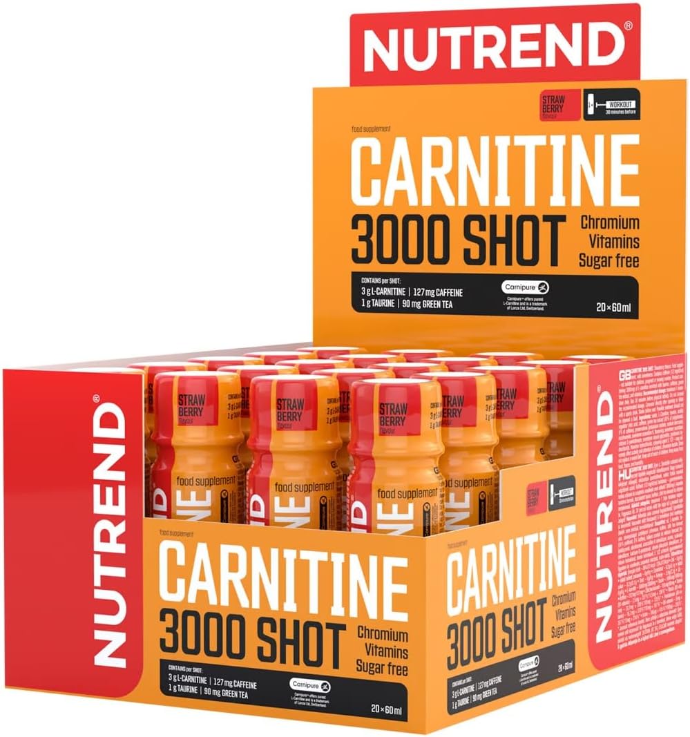 Carnitine 3000 schot, aardbeien – 20 x 60 ml