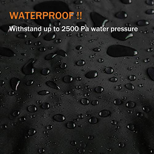 Utv Cover Waterproof Heavy Duty Black Oxford Cloth Protection Covers Utv Accessories For Polaris Ranger Rzr Mahindra Can-Am Defender All Weather Side By Side Cover, 4-6 Seater #TOP2