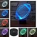 Produktbild 3D American Rugby Football Illusions Lampen Tolle 7 Farbwechsel Acryl berühren Tabelle Schreibtisch-Nachtlicht mit USB-Kabel für Kinder Lumière Touch Control 7 couleurs Change USB Lampes
